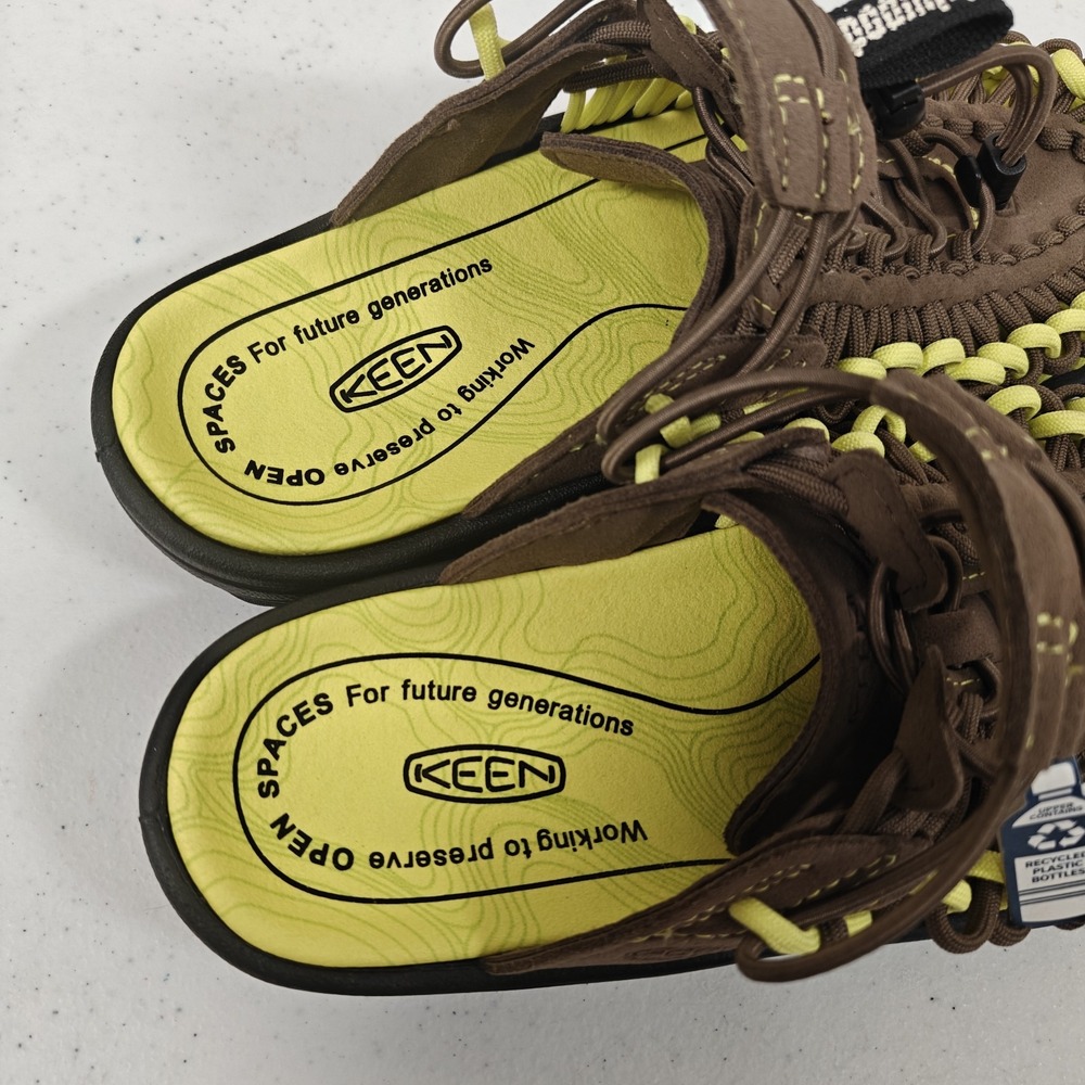 KEEN UNEEK II Convertible x Metalwood Sandals Limeade Women's 9 Men's 7.5 NEW - Picture 6 of 10